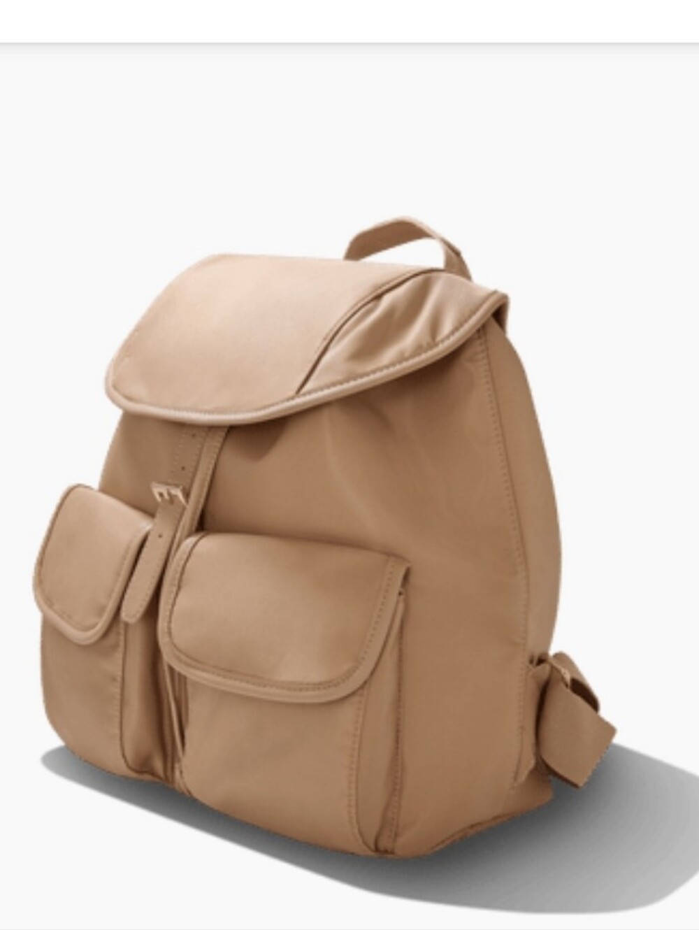 YEAR OF OURS Tan Backpack with Front Pockets